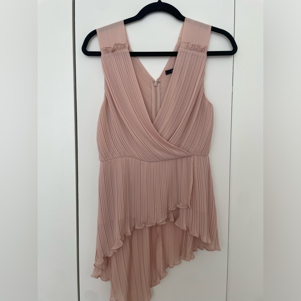 BCBG pink sleeveless top